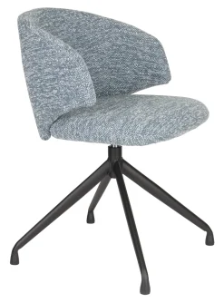 Draaibare Eetkamerstoel Mikea Draaibaar, kleur Blauw