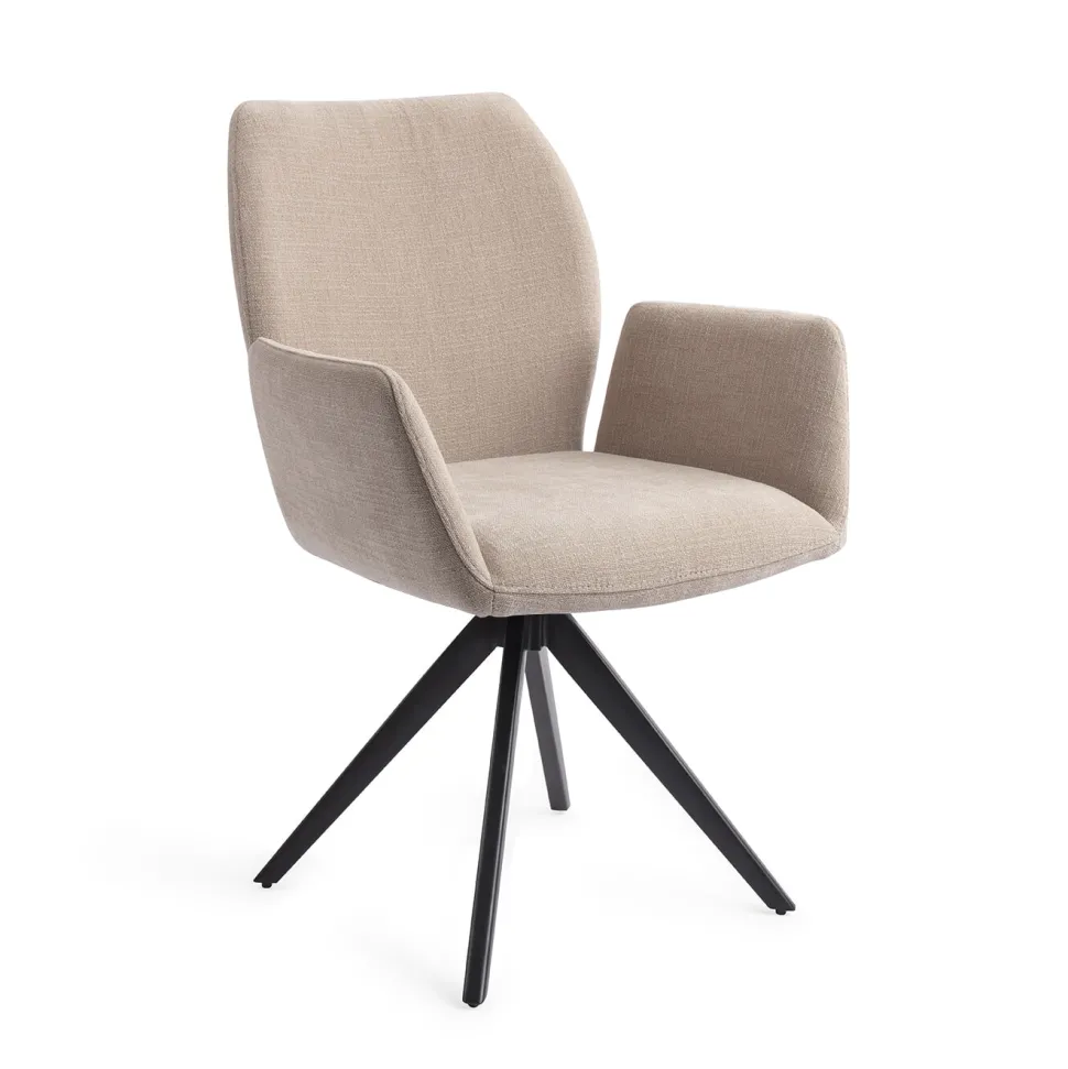 Draaibare Eetkamerstoel Misaki Turn Black