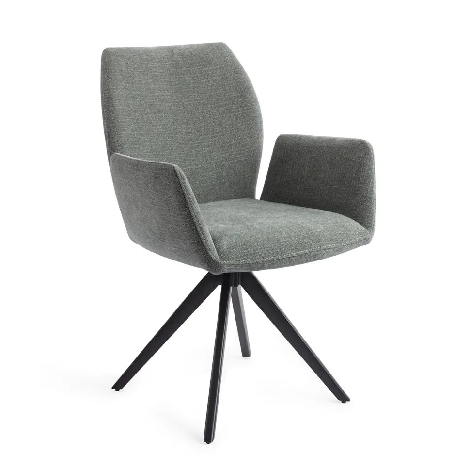 Draaibare Eetkamerstoel Misaki Turn Black