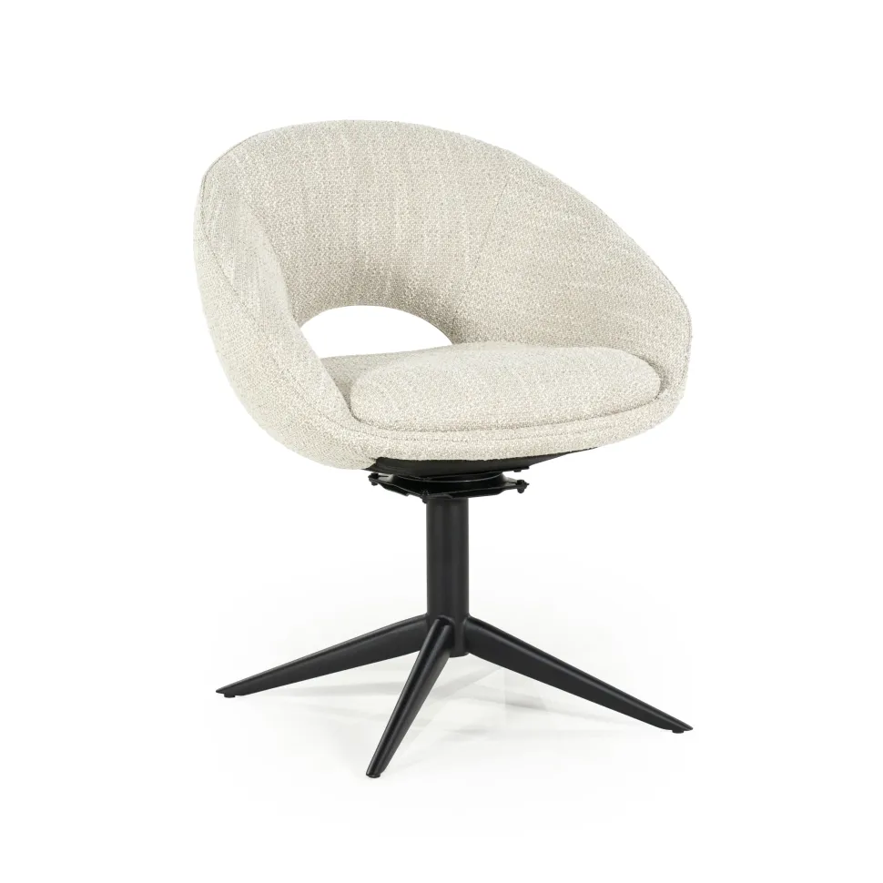 Draaibare Eetkamerstoel Nol Bouclé
