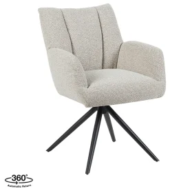 Draaibare Eetkamerstoel Padua Bouclé