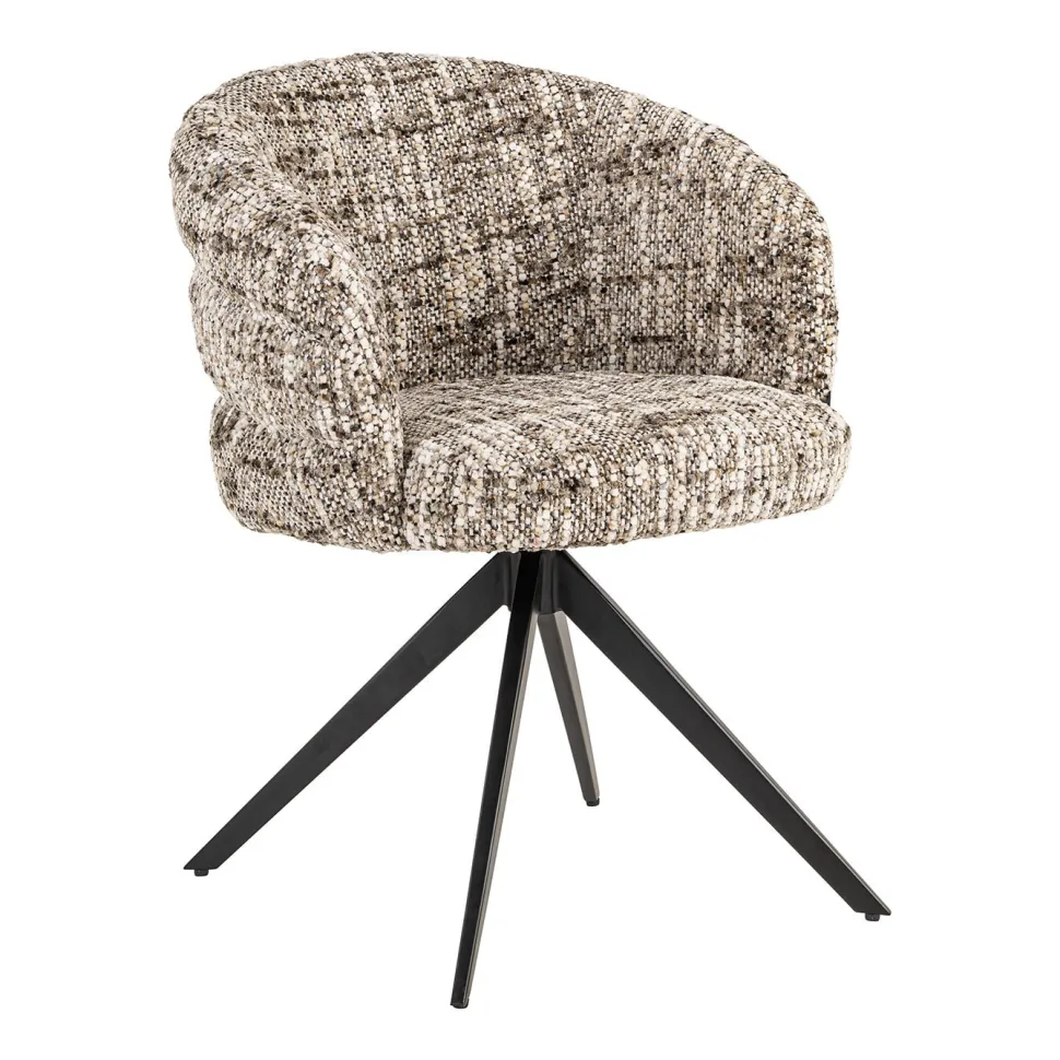 Draaibare Eetkamerstoel Serenity kleur Bruin