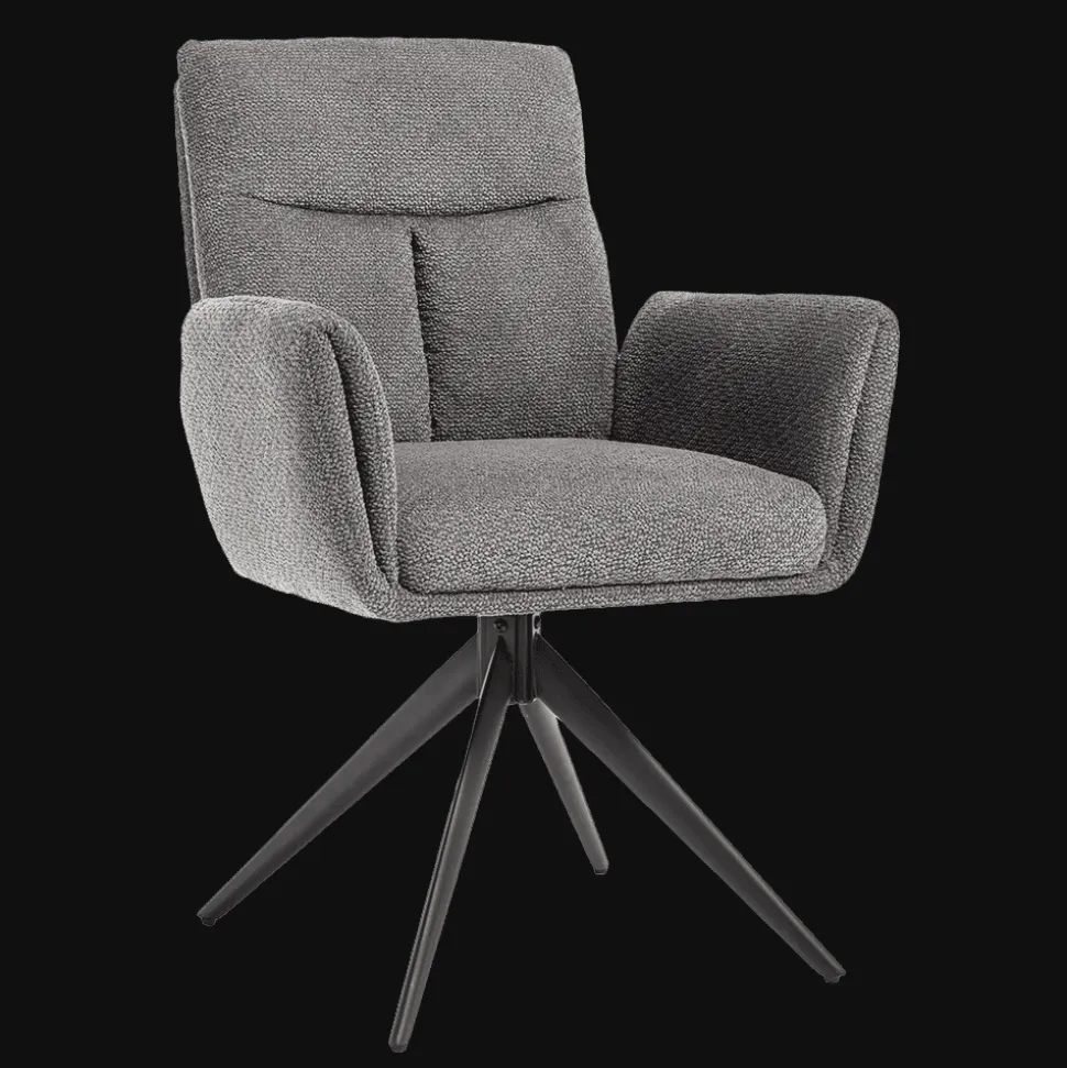 Draaibare Eetkamerstoel Varzo Bouclé