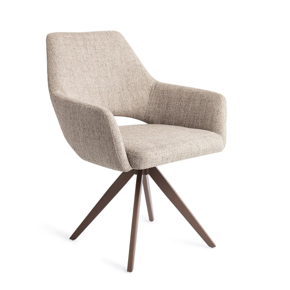 Draaibare Eetkamerstoel Yanai Turn Brown