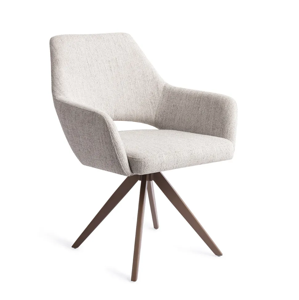 Draaibare Eetkamerstoel Yanai Turn Brown