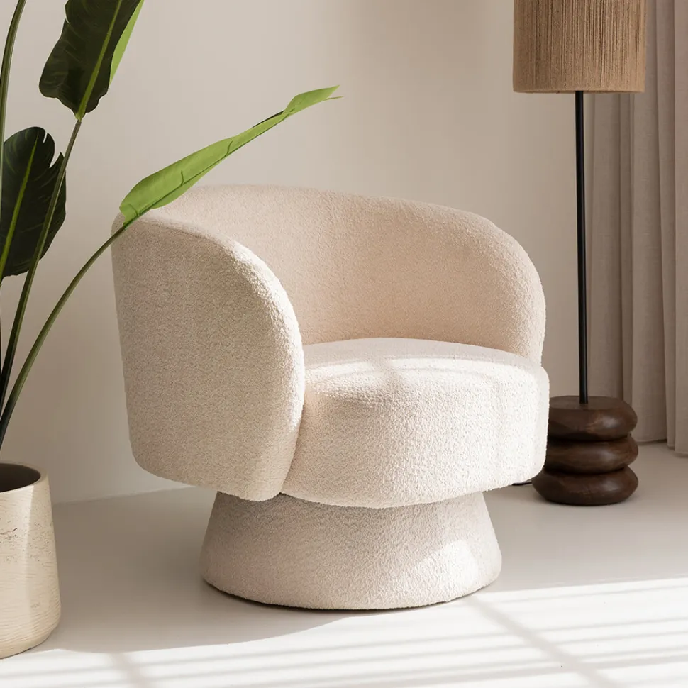 Draaifauteuil Balou Bouclé