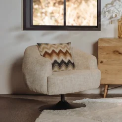 Draaifauteuil Barga Geweven stof