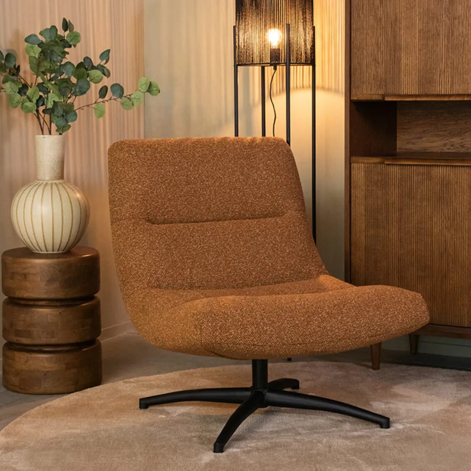 Draaifauteuil Calix Bouclé