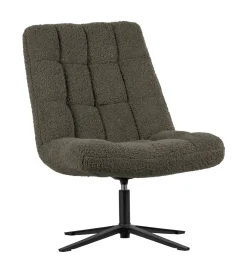 Draaifauteuil Job Teddy, kleur Groen