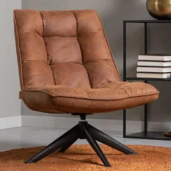 Draaifauteuil Jouke Lederlook