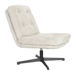 Draaifauteuil Kawana Chenille, kleur Off White