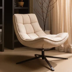 Draaifauteuil Maudi Geweven