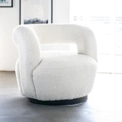 Draaifauteuil Sharon Bouclé