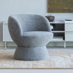 Draaifauteuil Shuffle Geweven stof