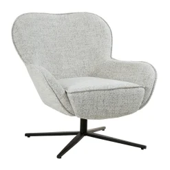 Draaifauteuil Sven Geweven stof, kleur Bisque