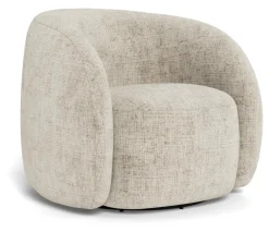 Draaifauteuil Zackery Chenille, kleur Beige
