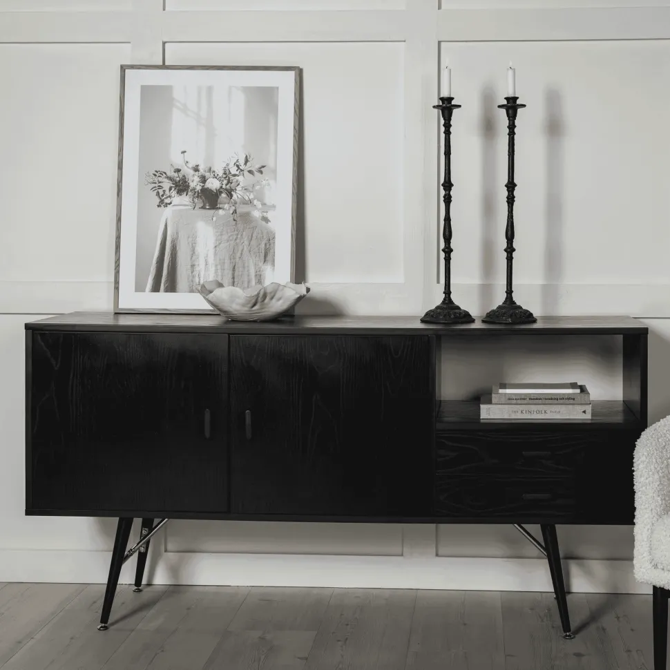 Dressoir Frisco 160cm, kleur Zwart