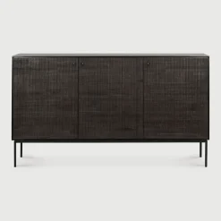 Dressoir Grooves Gevernist Teakhout