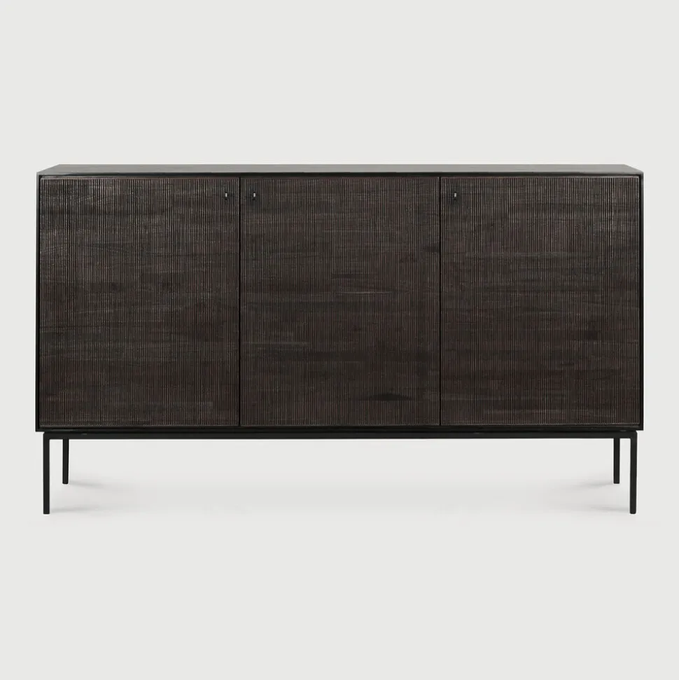 Dressoir Grooves Gevernist Teakhout