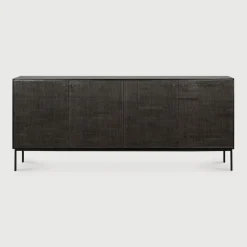 Dressoir Grooves Gevernist Teakhout