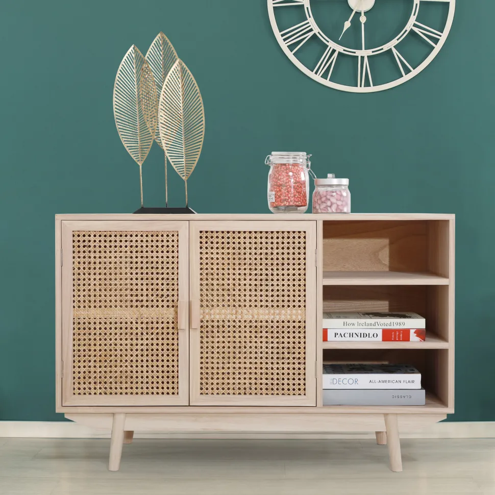 Dressoir Hanny 100cm rotan / webbing