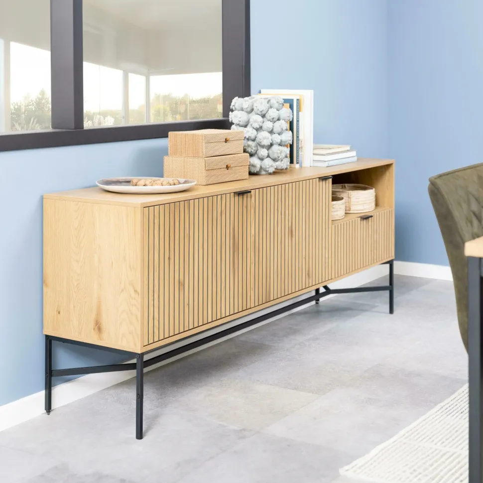 Dressoir Lisette Wild Eikenlook, 180cm