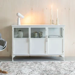 Dressoir Majah metaal 120cm, kleur Wit