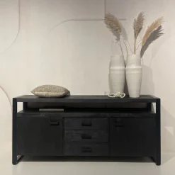 Dressoir Norris Mangohout en staal