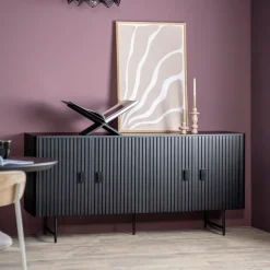 Dressoir Remi Mangohout en metaal, 170cm