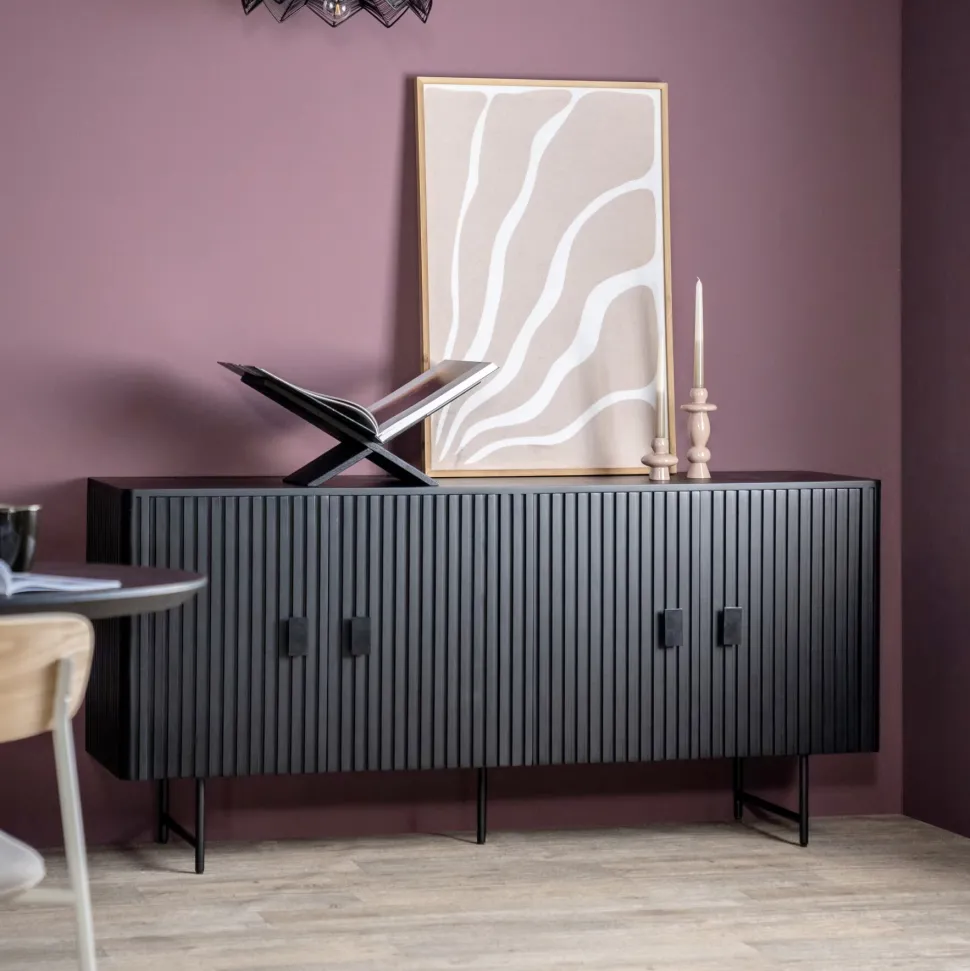 Dressoir Remi Mangohout en metaal, 170cm