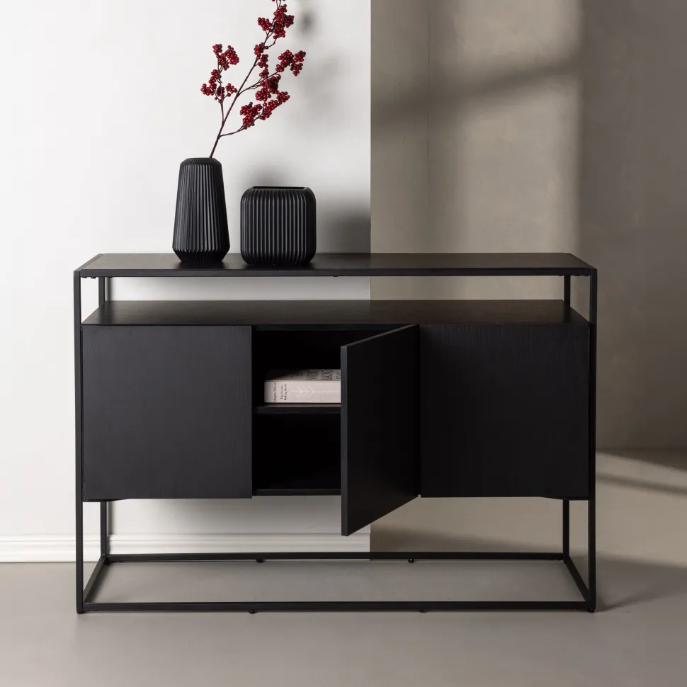 Dressoir Revecca 120cm, kleur Zwart