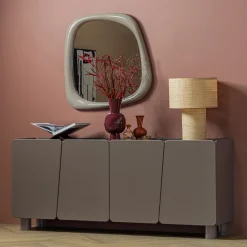 Dressoir Root Grenenhout, 200cm, kleur Truffelbruin