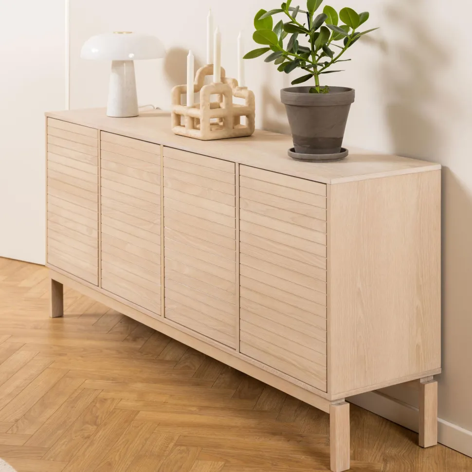 Dressoir Sharalyn Eiken, 180cm