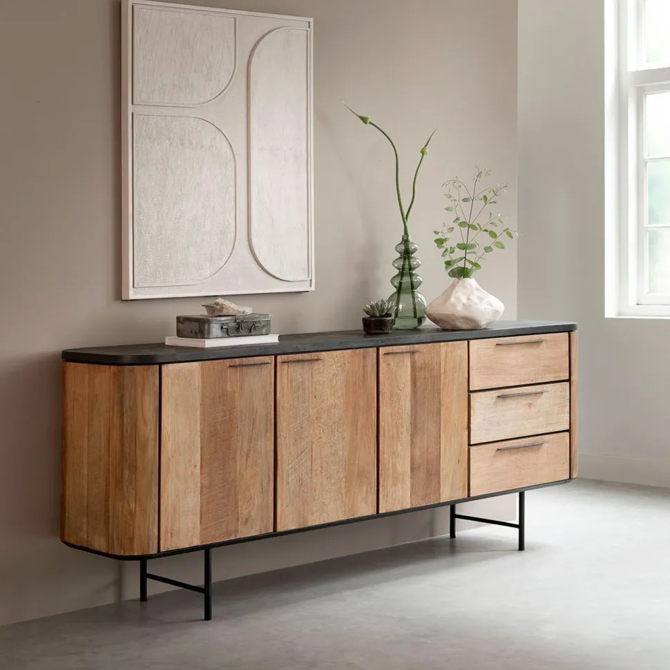 Dressoir Soho Teakhout en betonlook