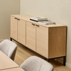 Dressoir Tisa Eiken, 180cm