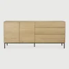 Dressoir Whitebird Gevernist Eikenhout, 180cm, kleur Naturel