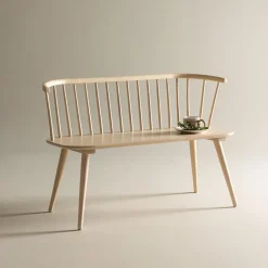 Eetkamerbank Araseli Rubberhout, 120cm