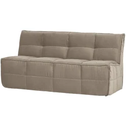 Eetkamerbank Cluster Velvet, 164cm, kleur Warm Taupe