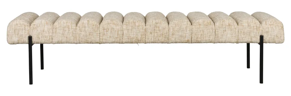 Eetkamerbank Krystal Geweven stof, kleur Beige