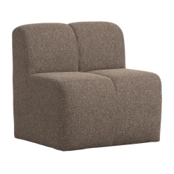 Eetkamerbank Mojo Bouclé, 84cm, kleur Bruin Melange