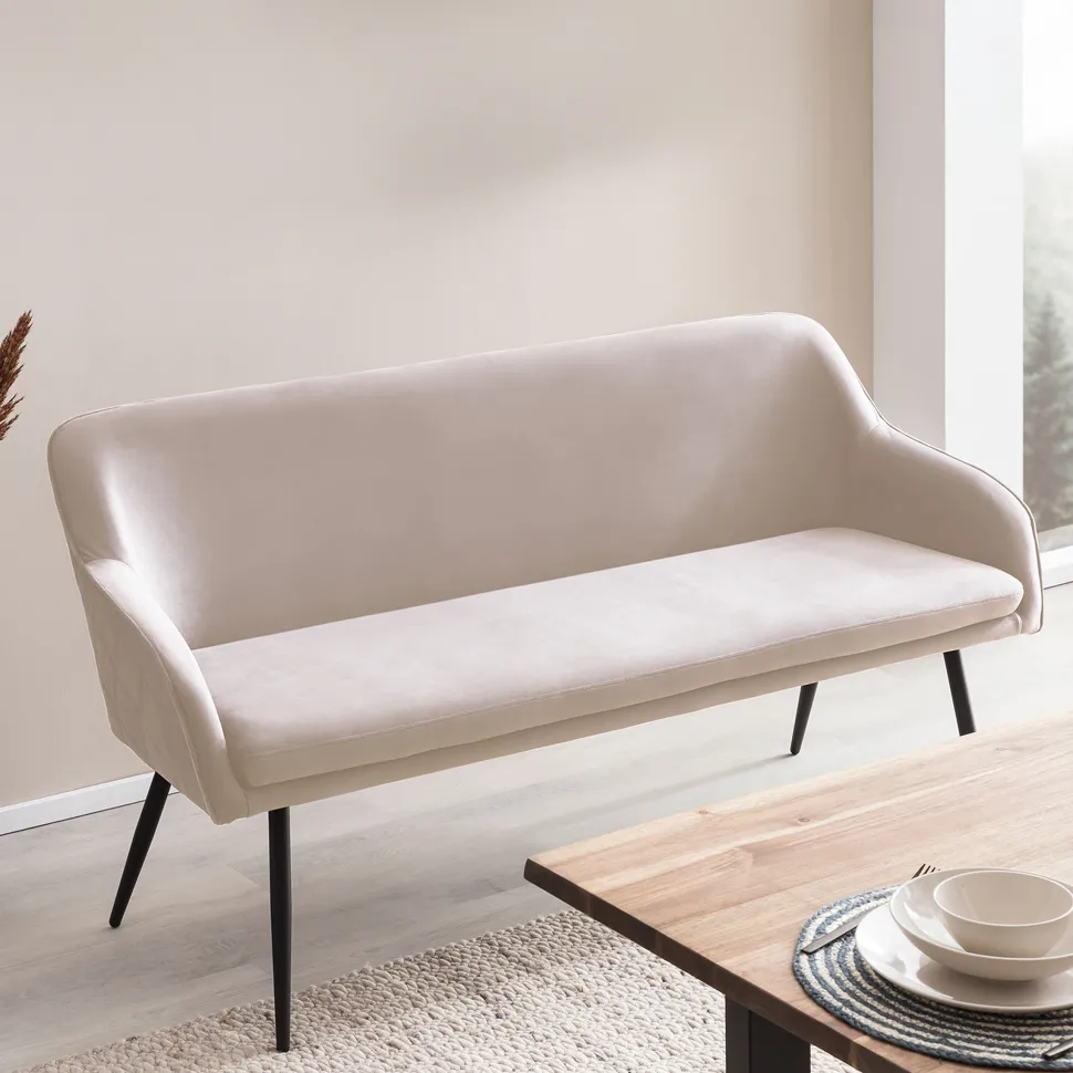 Eetkamerbank Tynise Velvet, 160cm