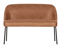Eetkamerbank Vogue Leder, kleur Cognac