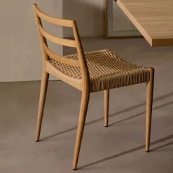 Eetkamerstoel Analy Eikenhout en touw