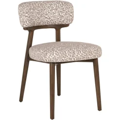 Eetkamerstoel Basker Geo stof, kleur Naturel