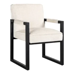 Eetkamerstoel Beck Chenille, kleur Wit