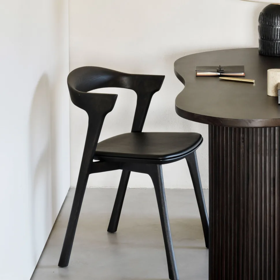 Eetkamerstoel Bok Gevernist Eikenhout en Leder