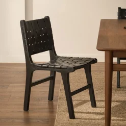 Eetkamerstoel Calixta Hout en leder