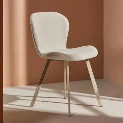 Eetkamerstoel Corion Linnenlook, kleur Beige