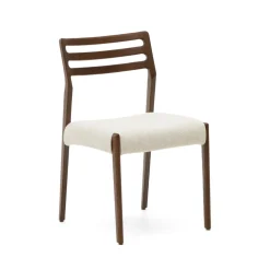 Eetkamerstoel Cudia Eikenhout en chenille