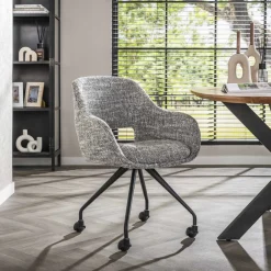 Eetkamerstoel Deonte Op wieltjes